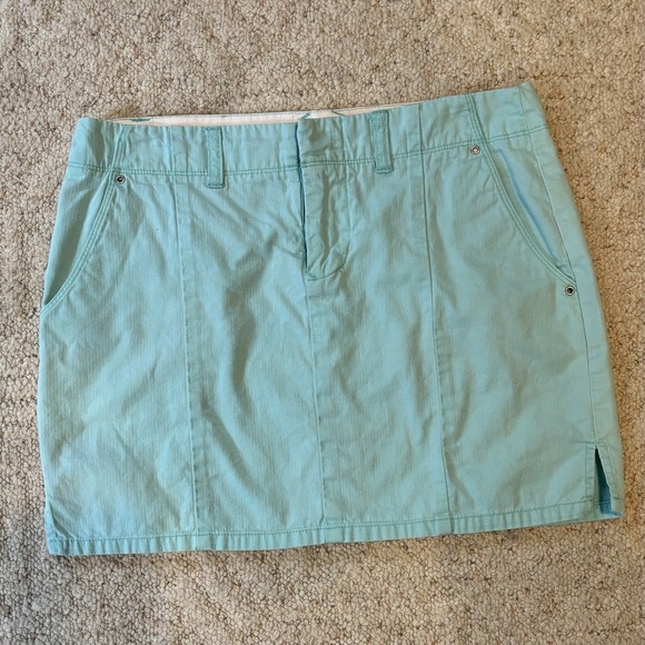 Volcom Dresses & Skirts - Volcom Stone Boardwear mini skirt  Sz 3 Aqua Blue with 14" Length Skate Surf